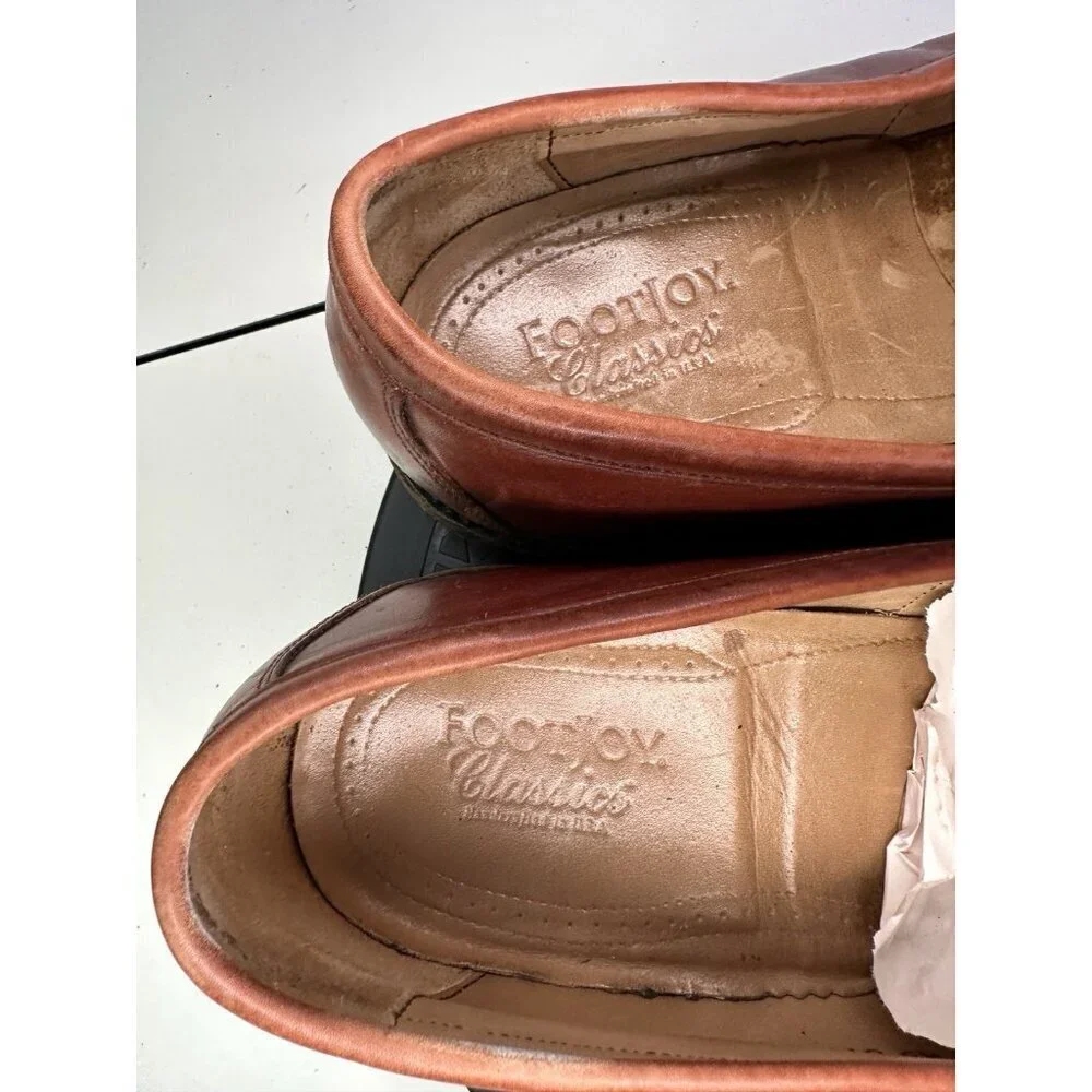 FootJoy Vintage Classics Men's Dress Shoes Brown Leather Loafers Size 11.5 D